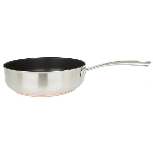 Sainsbury's Home Brushed Copper Bottom Stirfry Pan 28cm