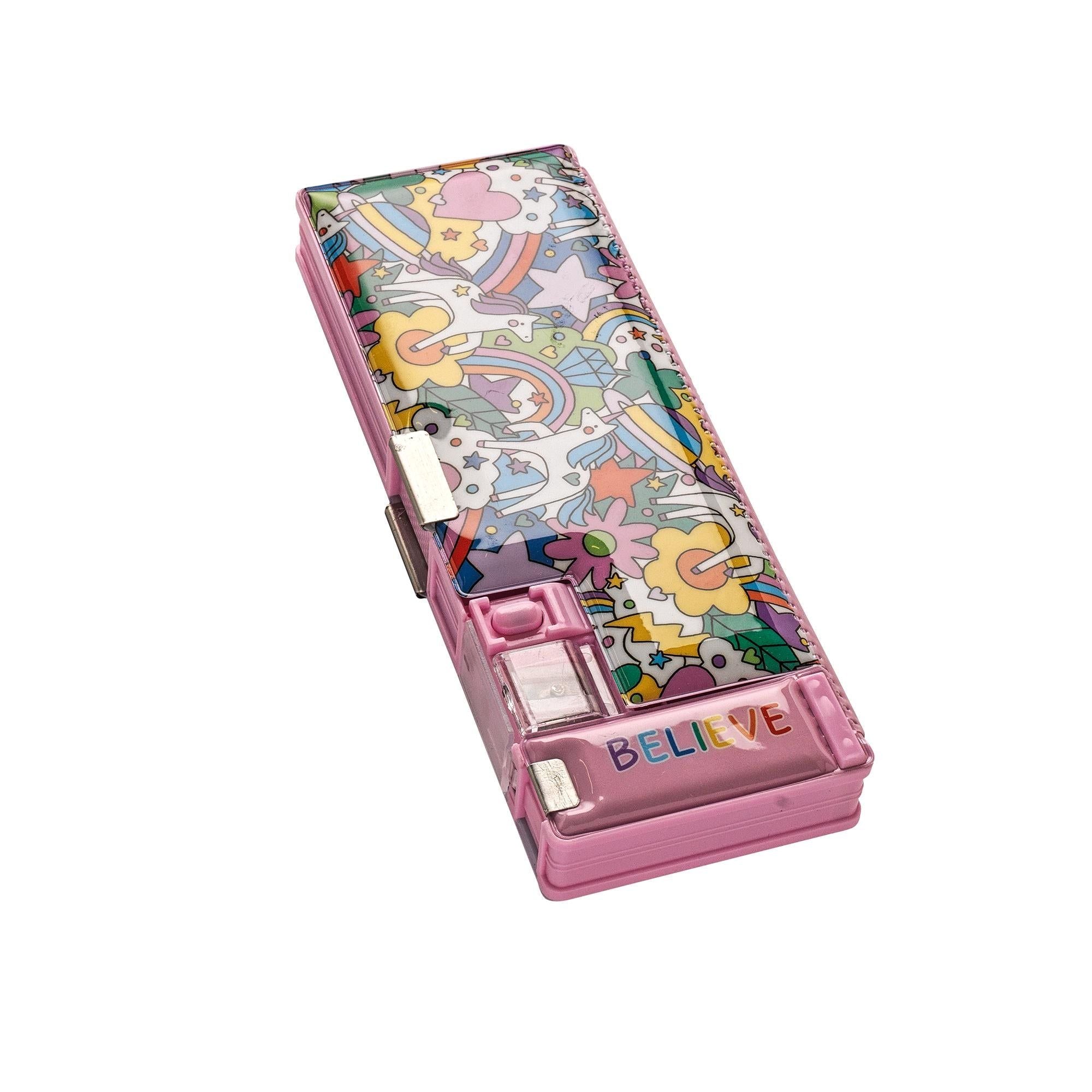 Sainsbury's Home Unicorn Compartment Pencil Case