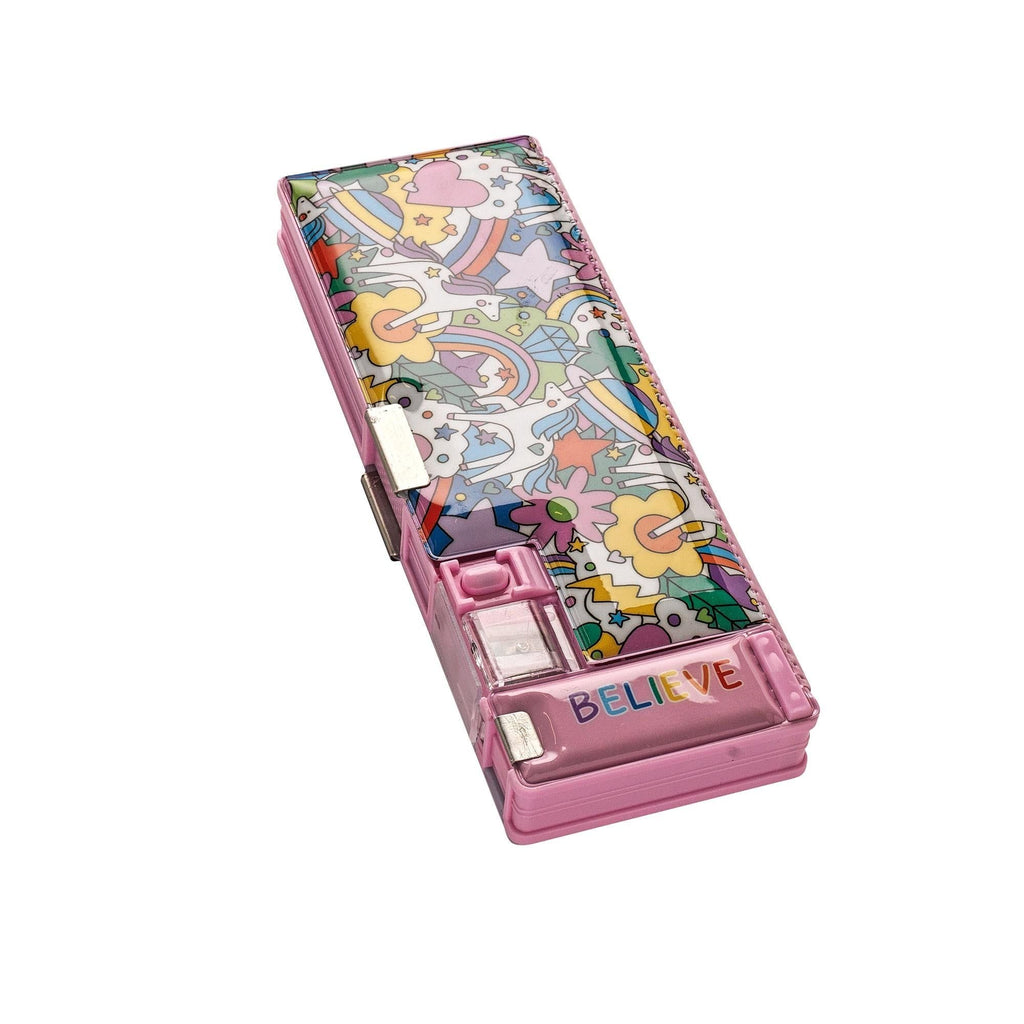 Sainsbury's Home Unicorn Compartment Pencil Case