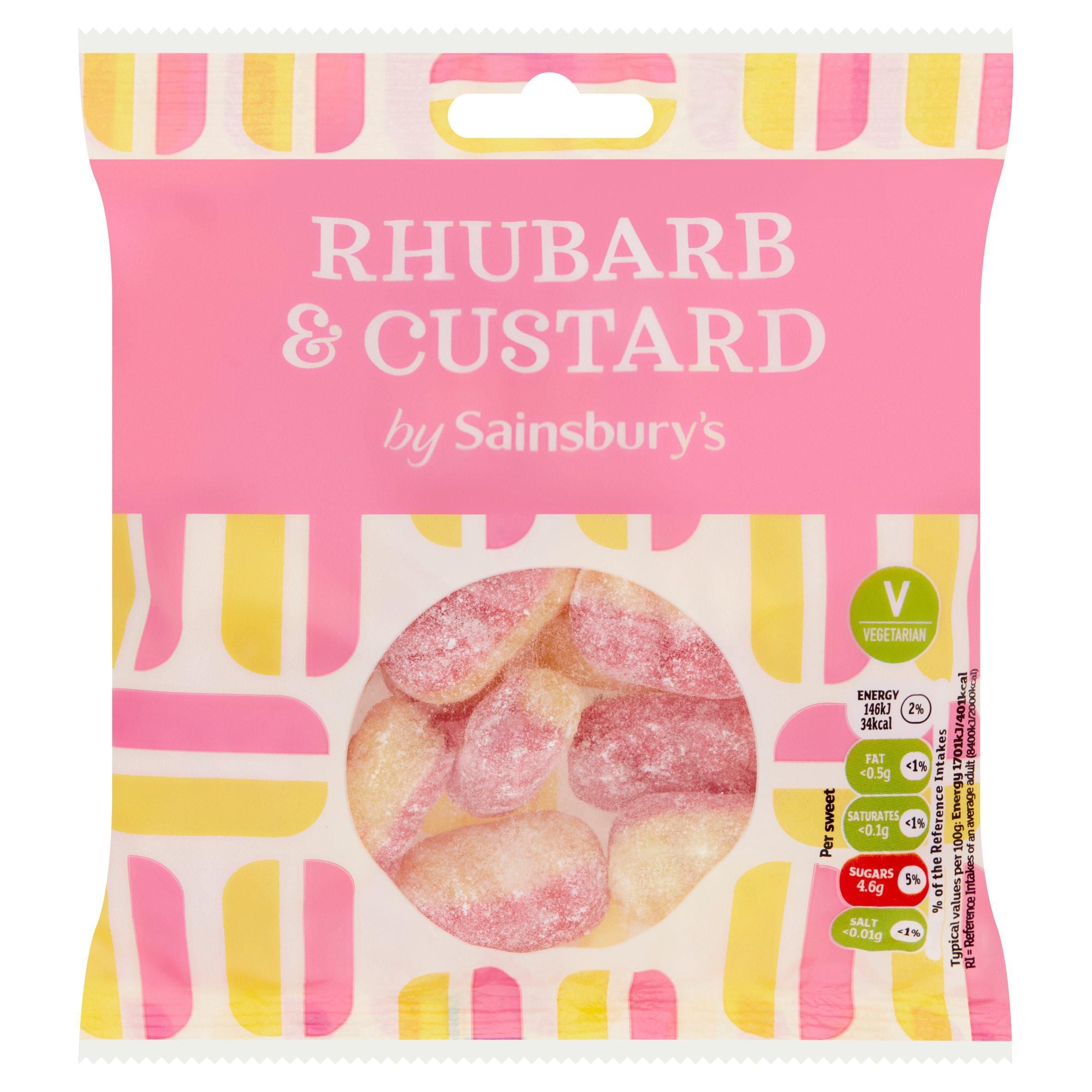 Sainsbury's Rhubarb &amp;amp; Custard Sweets 200g