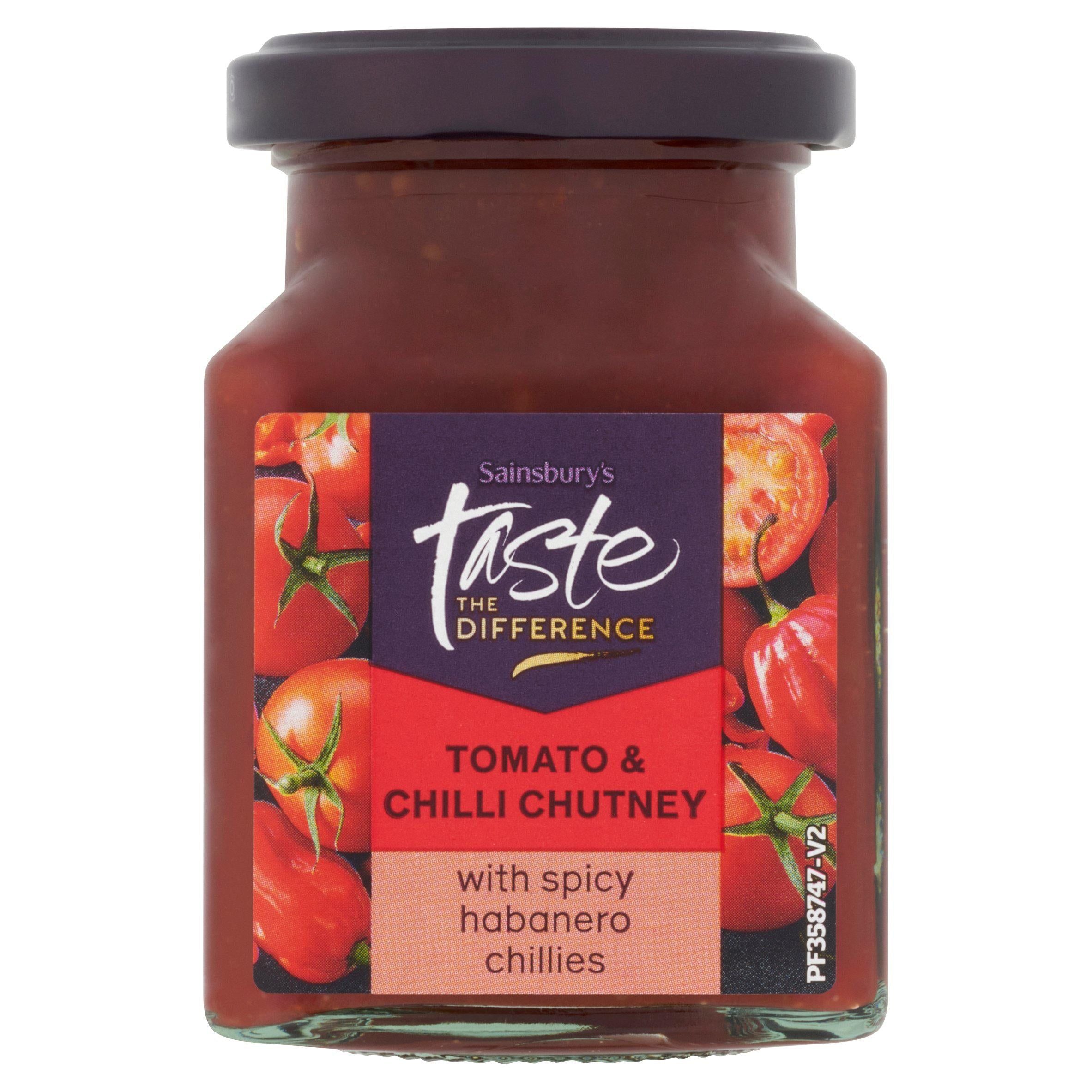 Sainsbury's Tomato &amp;amp; Chilli Chutney, Taste the Difference 220g