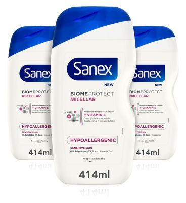 Sanex BiomeProtect Micellar Hypoallergenic Shower Gel Bundle
