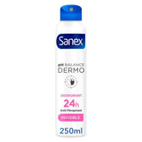 Sanex Dermo Invisible Anti White Marks 24H Antiperspirant Deodorant 250ml