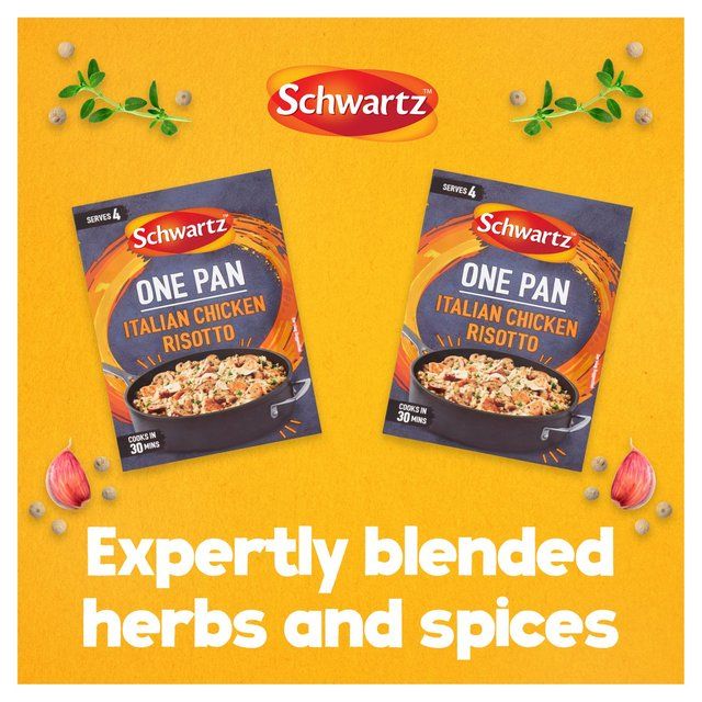 Schwartz Italian Chicken &amp;amp; Mushroom Risotto One Pan   28g