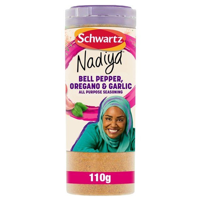 Schwartz x Nadiya Bell Pepper Oregano &amp;amp; Garlic All Purpose Seasoning Drum   110g