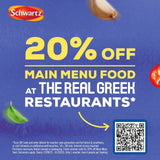 Schwartz x The Real Greek Chicken Gyros Wrap   20g