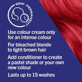 Schwarzkopf Live Pillar Box Red 92 Ultra Brights Red Semi-Perm Hair Dye