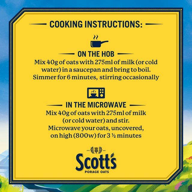 Scott's Porage Original Porridge Cereal Oats   1kg
