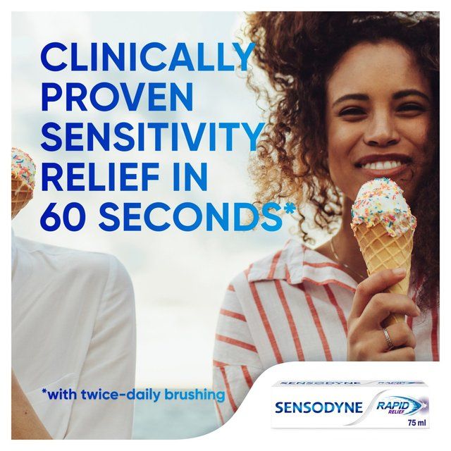 Sensodyne Sensitive Rapid Relief Mint Toothpaste   75ml