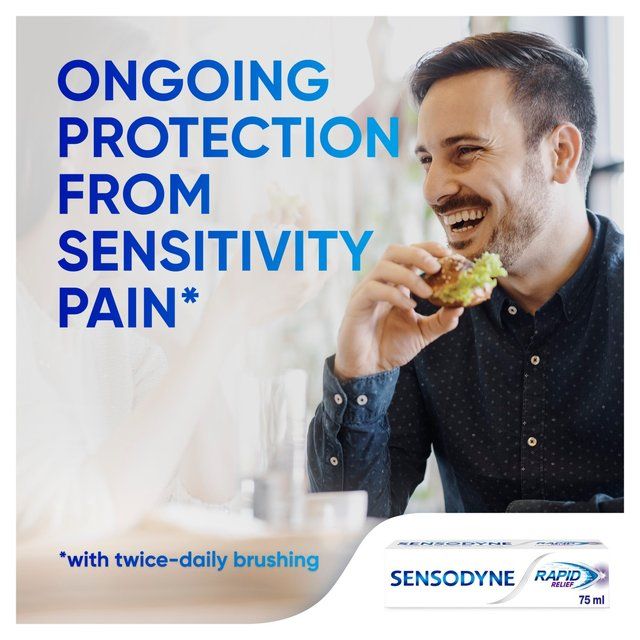 Sensodyne Sensitive Rapid Relief Mint Toothpaste   75ml