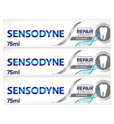Sensodyne Sensitive Repair &amp;amp; Protect Whitening Toothpaste Bundle