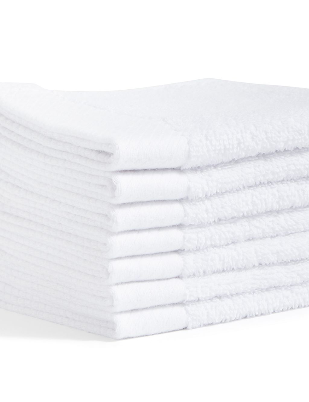 Set of 7 Pure Cotton Face Cloths
