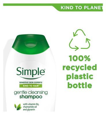 Simple Kind to Hair Gentle Cleansing Shampoo with vitamin B5, chamomile oil &amp;amp; glycerin 400ml