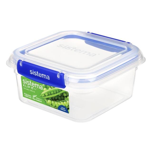Sistema 1.15L Square Klip It Plus 3 Pack   3 per pack