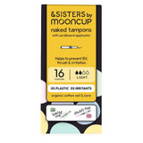 &SISTERS by Mooncup Bleach-Free Eco-applicator Light Tampons, 16 pack, Organic - McGrocer