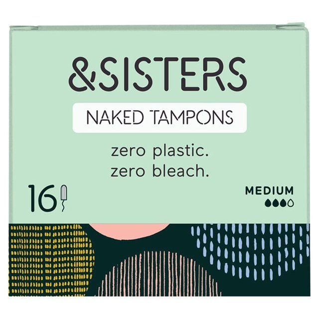 &SISTERS by Mooncup Gynaecologist Approved Non-Applicator Tampons Medium   16 per pack