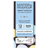 &amp;SISTERS by Mooncup Organic Cotton Eco-applicator Tampons Heavy   12 per pack