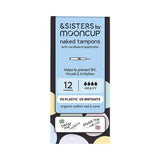 &SISTERS by Mooncup Organic Cotton Tampons with Eco Applicator - Heavy 12 Pack