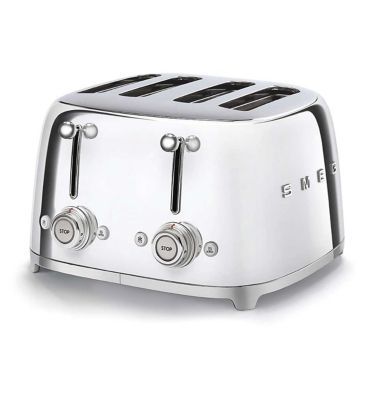 Smeg 4 Slice Toaster Chrome