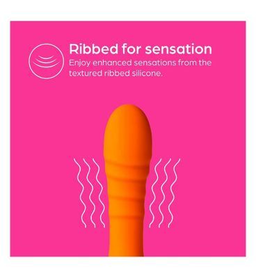 So Divine Pash Ribbed Vibrator Orange