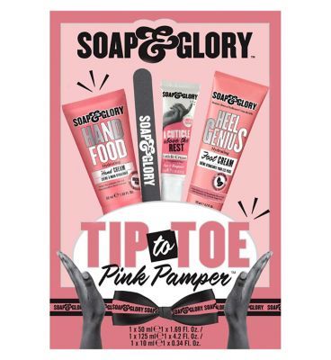 Soap &amp;amp; Glory Tip to Toe Pink Pamper 4 Piece Gift Set