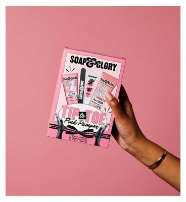 Soap &amp;amp; Glory Tip to Toe Pink Pamper 4 Piece Gift Set