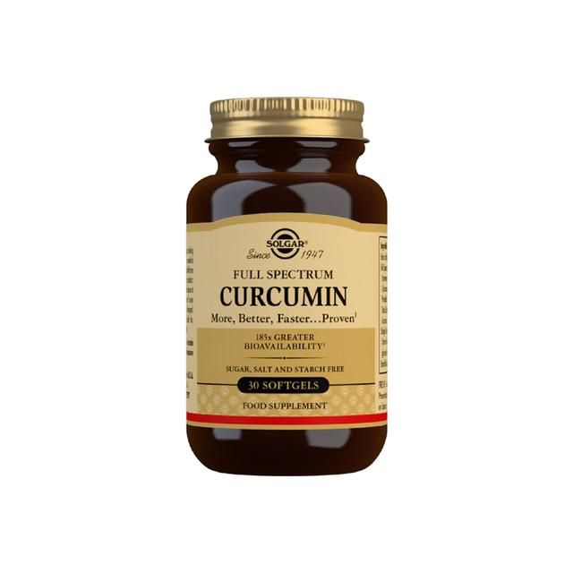 Solgar Full Spectrum Curcumin Supplement Soft Gel Capsules   30 per pack