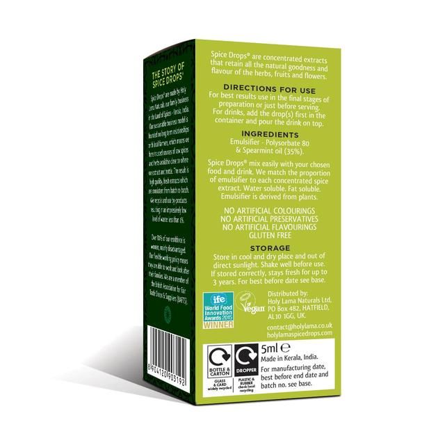 Spice Drops Concentrated Natural Mint Extract   5ml