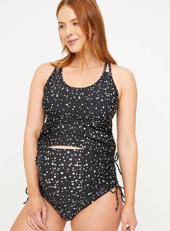 MATERNITY Black Polka Dot Tankini Bottoms 16 GOODS Argos