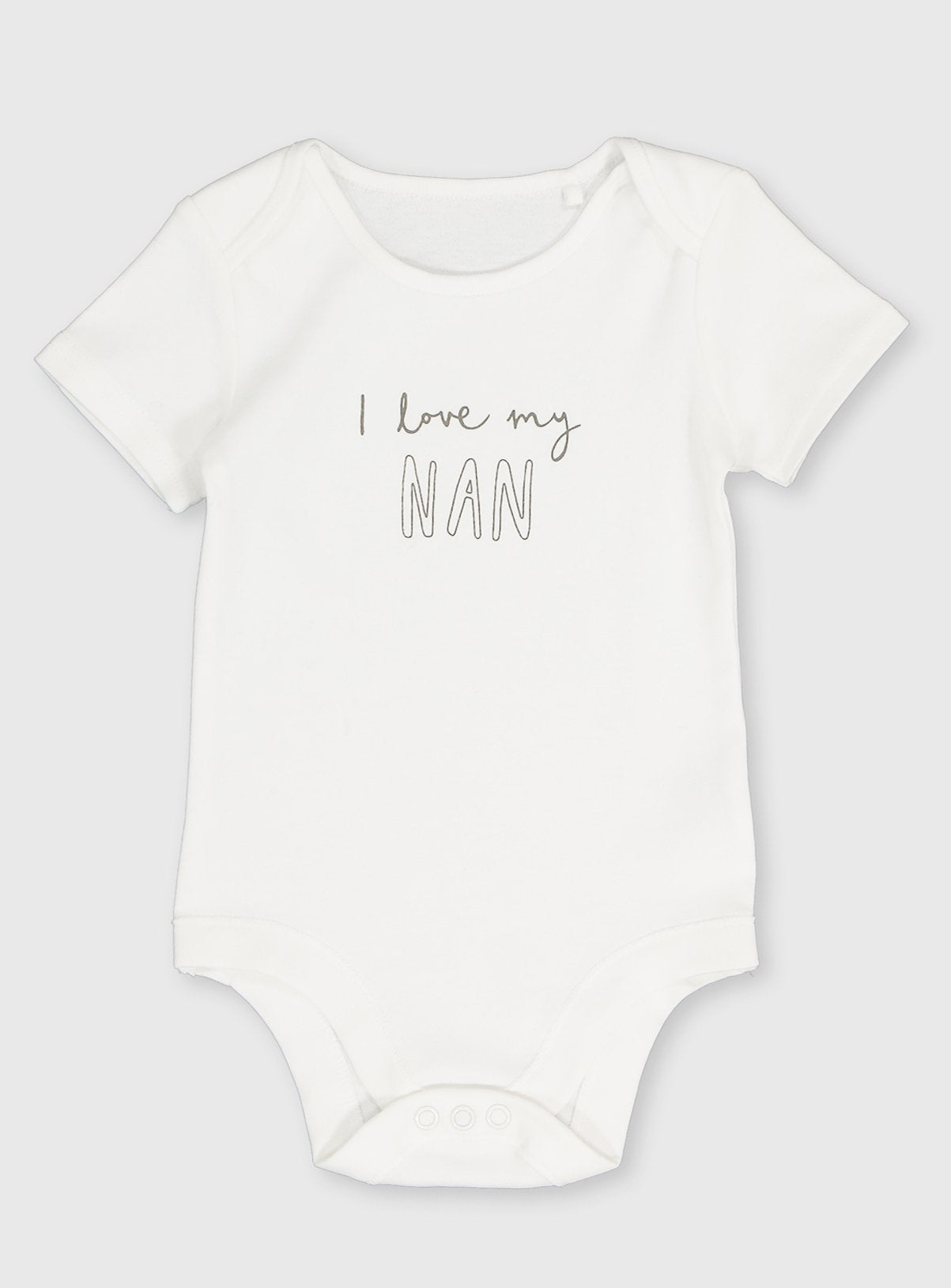 White 'I Love My Nan' Bodysuit 3-6 months GOODS Argos