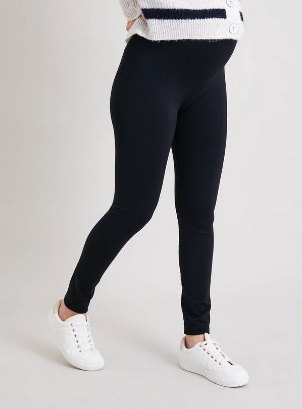 MATERNITY Black 200 Denier Opaque Leggings L