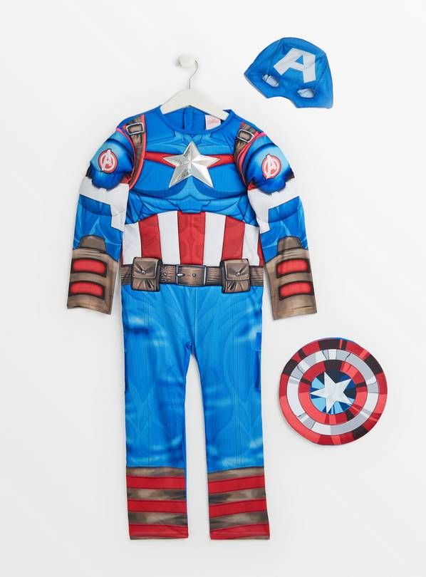 Marvel Captain America Costume 9-10 years GOODS Argos