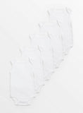 White Sleeveless Bodysuits 5 Pack 3-6 months GOODS Argos