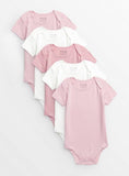 Pink Short Sleeve Bodysuit 5 Pack 6-9 months GOODS Argos