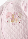 Peter Rabbit Pink Quilted 2.5 Tog Sleepsuit Up to 3 mths GOODS Argos