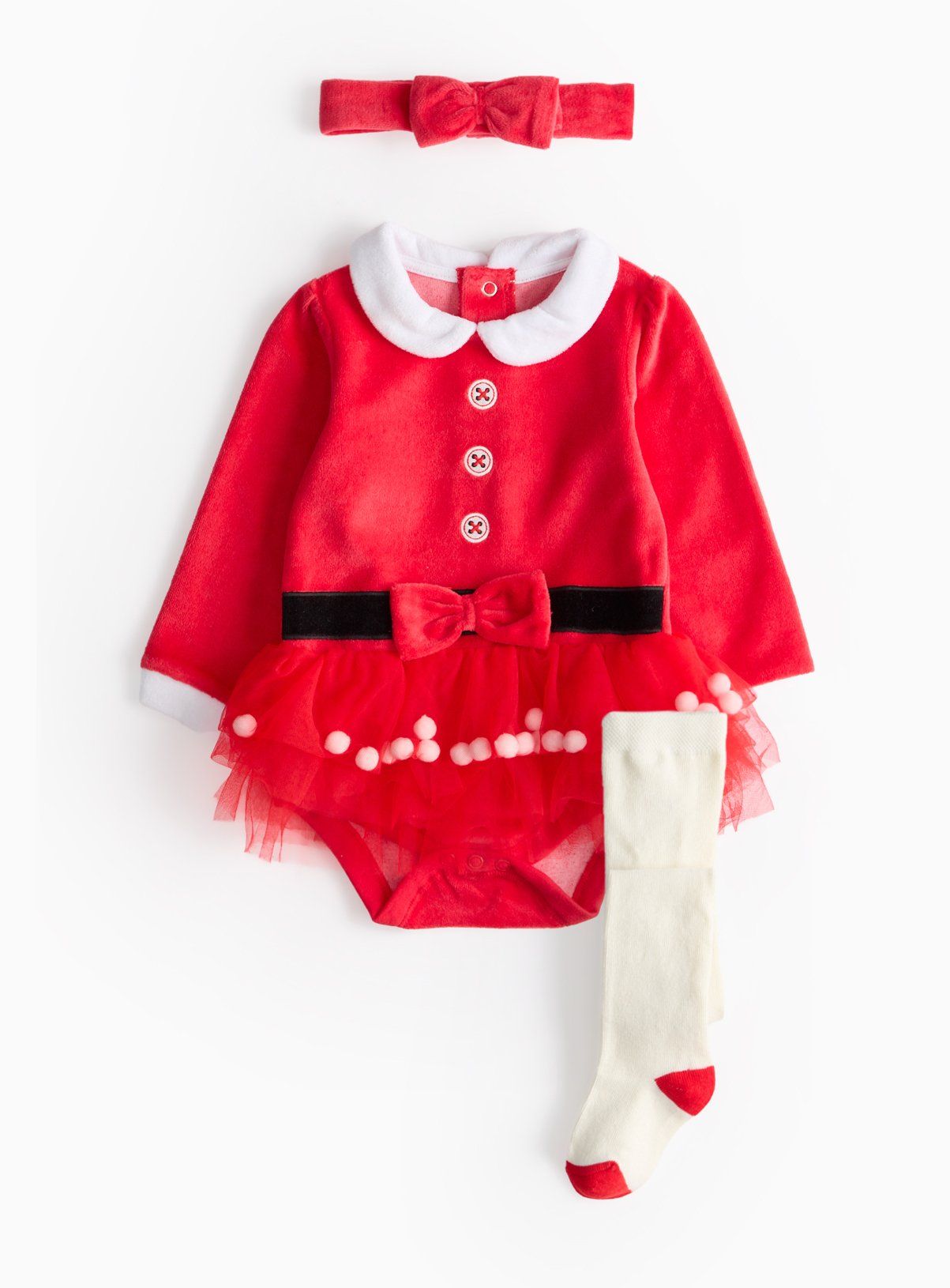 Santa Bodysuit & Tights Set 3-6 months GOODS Argos