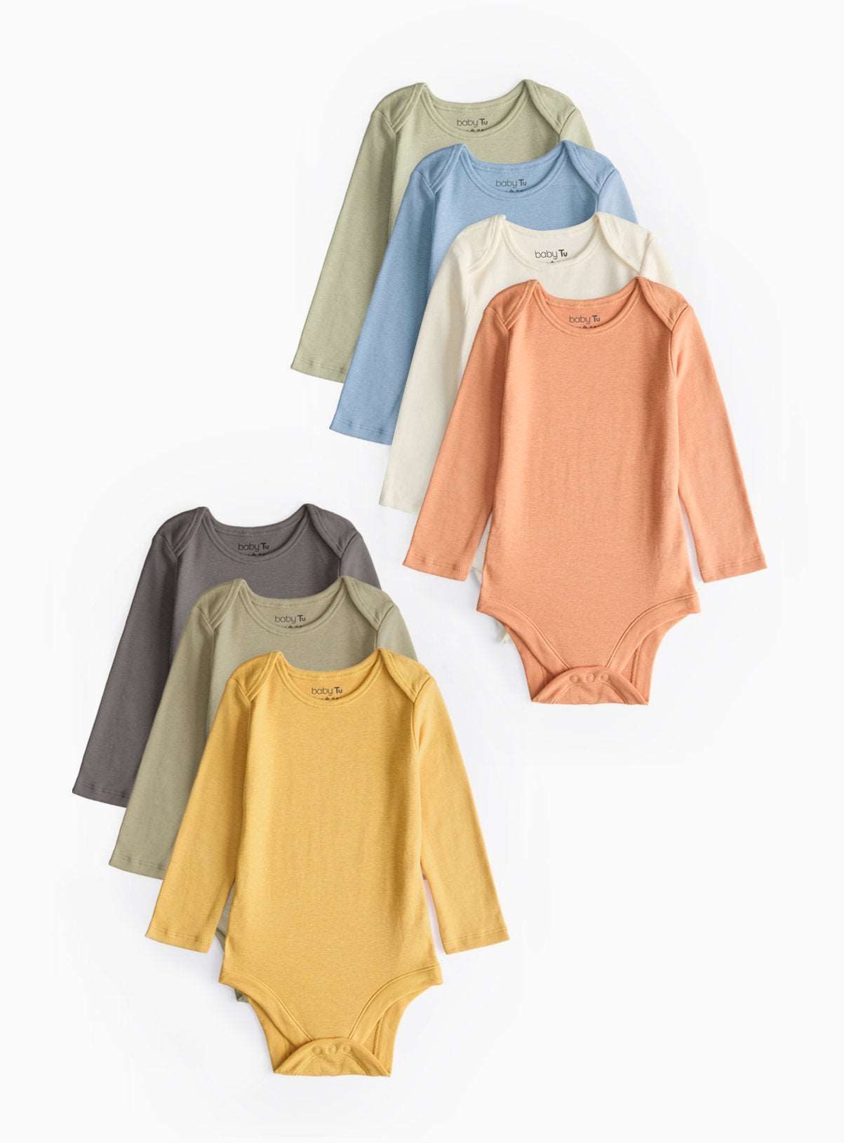 Plain Long Sleeve Bodysuits 7 Pack Newborn GOODS Argos