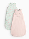 Pink & Green Mouse Design 2.5 Tog Sleeping Bag 2 Pack 0-6 Months GOODS Argos