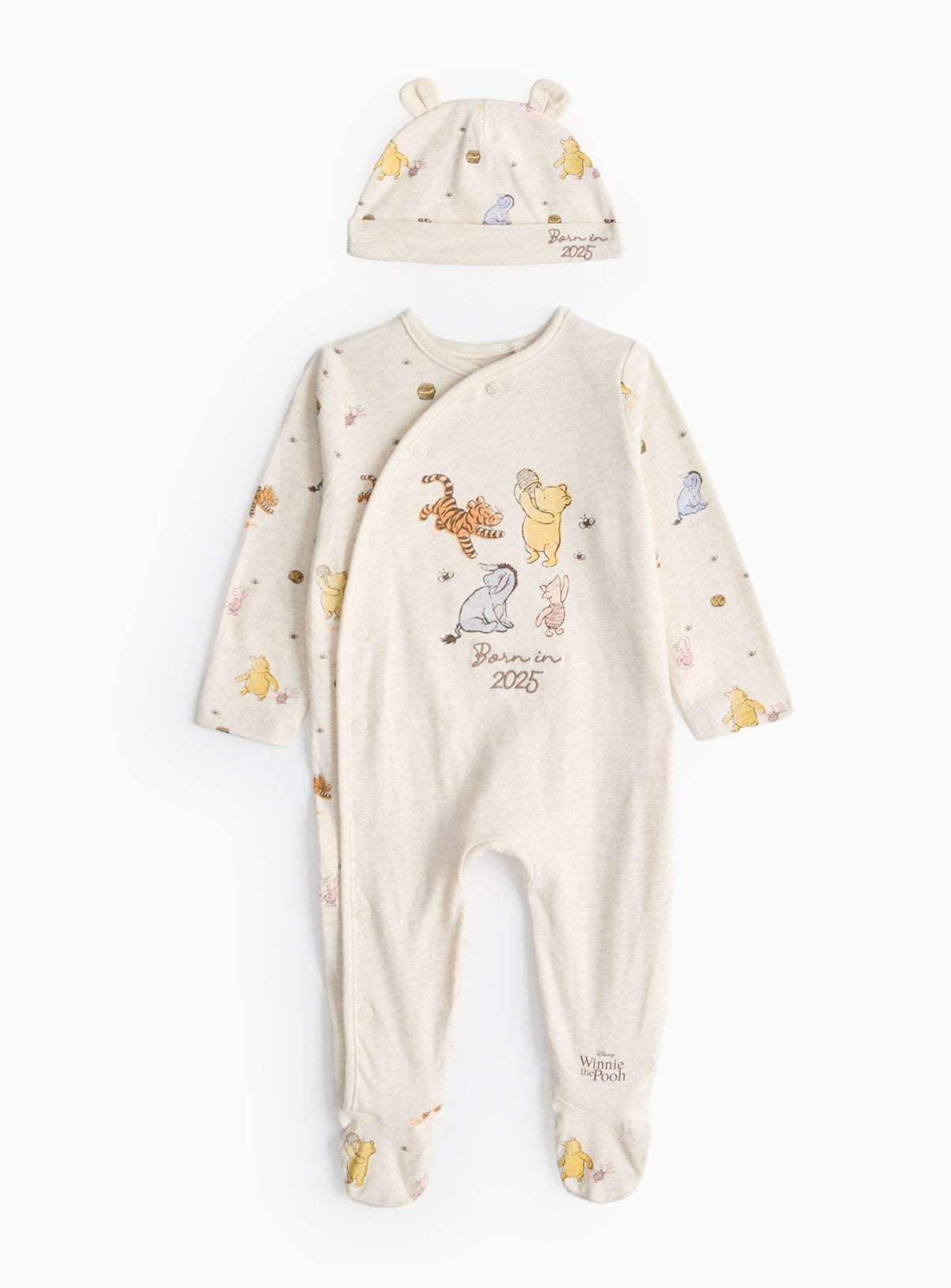 Winnie The Pooh Born in 2025 Sleepsuit & Hat Set 9-12 months GOODS Argos