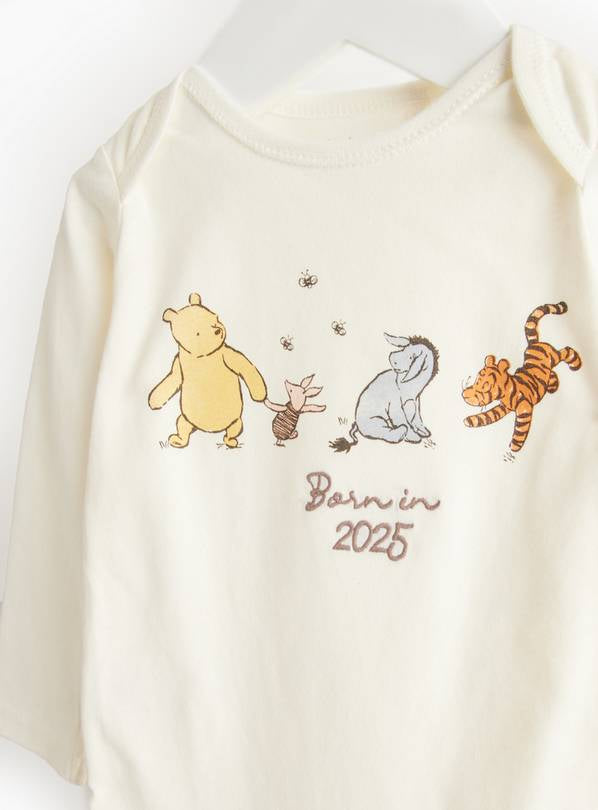 Winnie The Pooh Born In 2025 Print Bodysuit Up to 3 mths