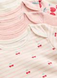 Pink Cherry Print Bodysuit 4 Pack 9-12 months GOODS Argos