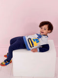 JOJO MAMAN B&Eacute;B&Eacute; Digger Applique Sweatshirt &amp; Jogger Set 6-12 months