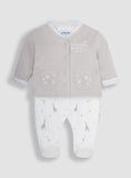 JOJO MAMAN B&Eacute;B&Eacute; 2 Piece Welcome Little One Sleepsuit &amp; Jacket Set 6-9 months