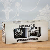 #Winning Mr and Mrs Always Right Mug Set