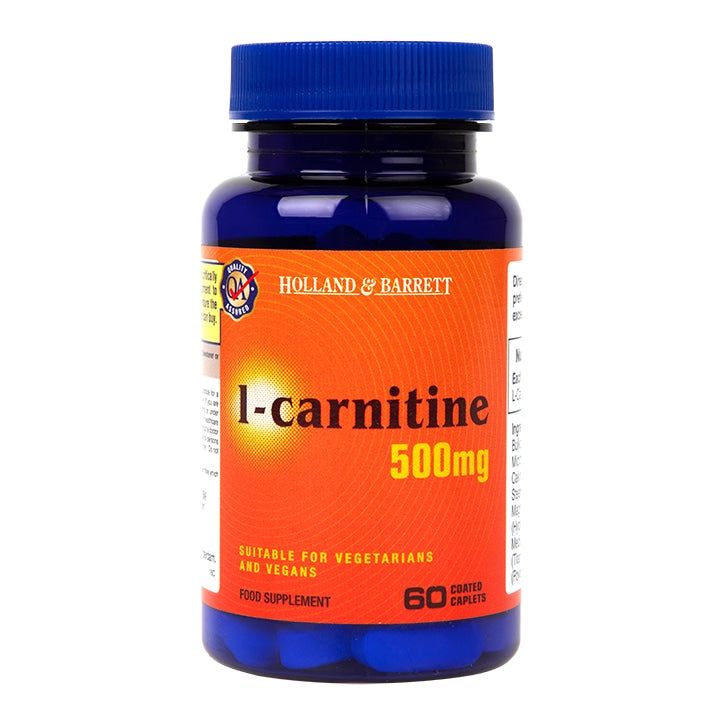 Holland & Barrett l-carnitine 60 Caplets 500mg