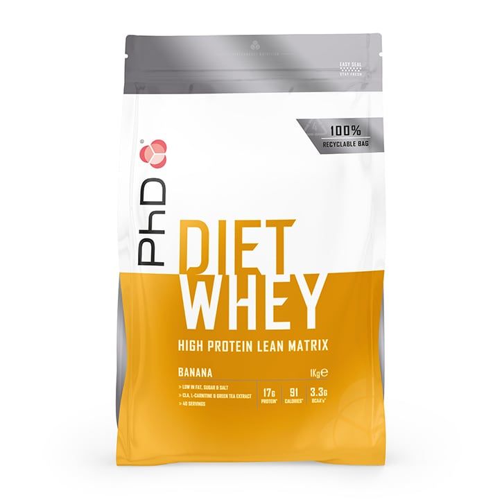 PhD Nutrition Diet Whey Protein Powder Banana 1000g