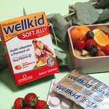 Vitabiotics Wellkid Soft Jelly Pastilles Strawberry 30 Chews Kid's & Teen's Multivitamins Holland&Barrett   