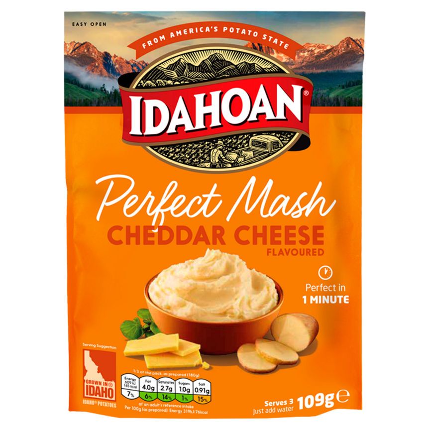 Idahoan Perfect Mash Cheddar Cheese Flavoured