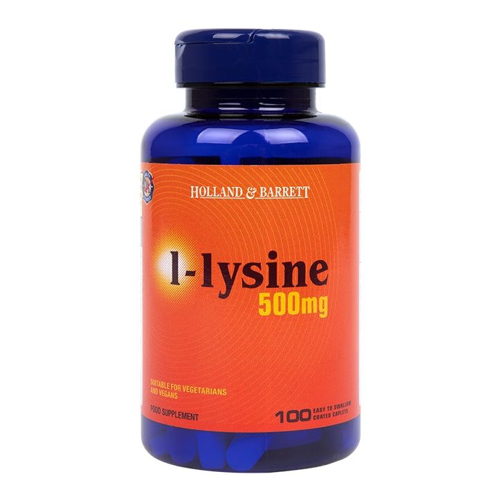 Holland &amp; Barrett l-lysine 100 Tablets 500mg Default Title