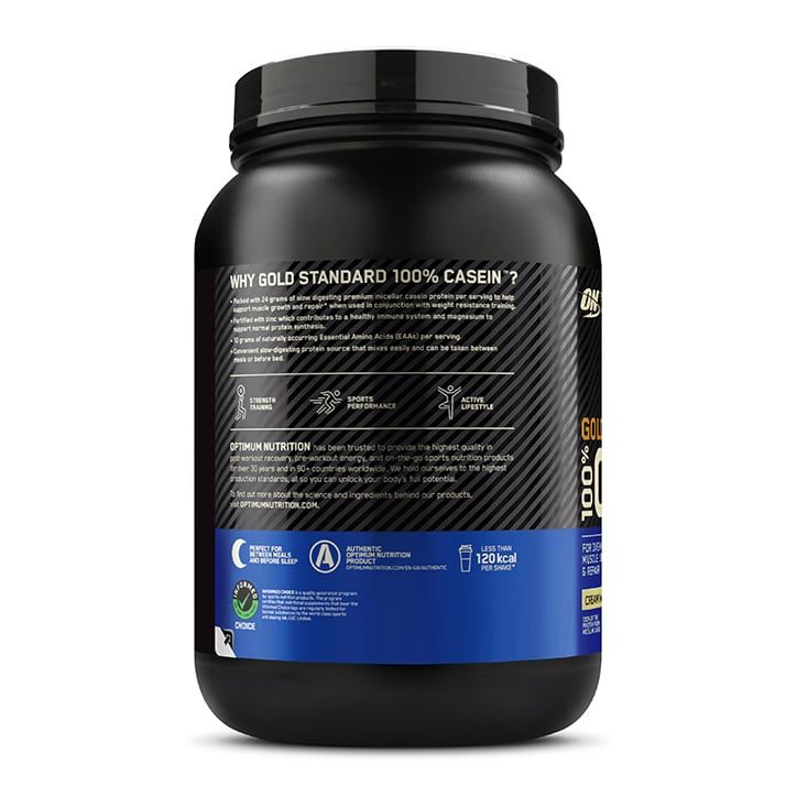 Optimum Nutrition Gold Standard 100% Casein Powder Vanilla 908g Casein Holland&Barrett   